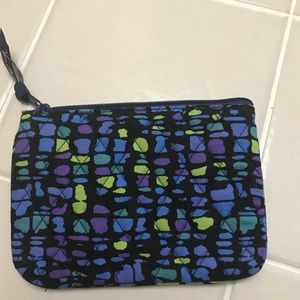 Vera Bradley Small Zip Bag Indigo Pop